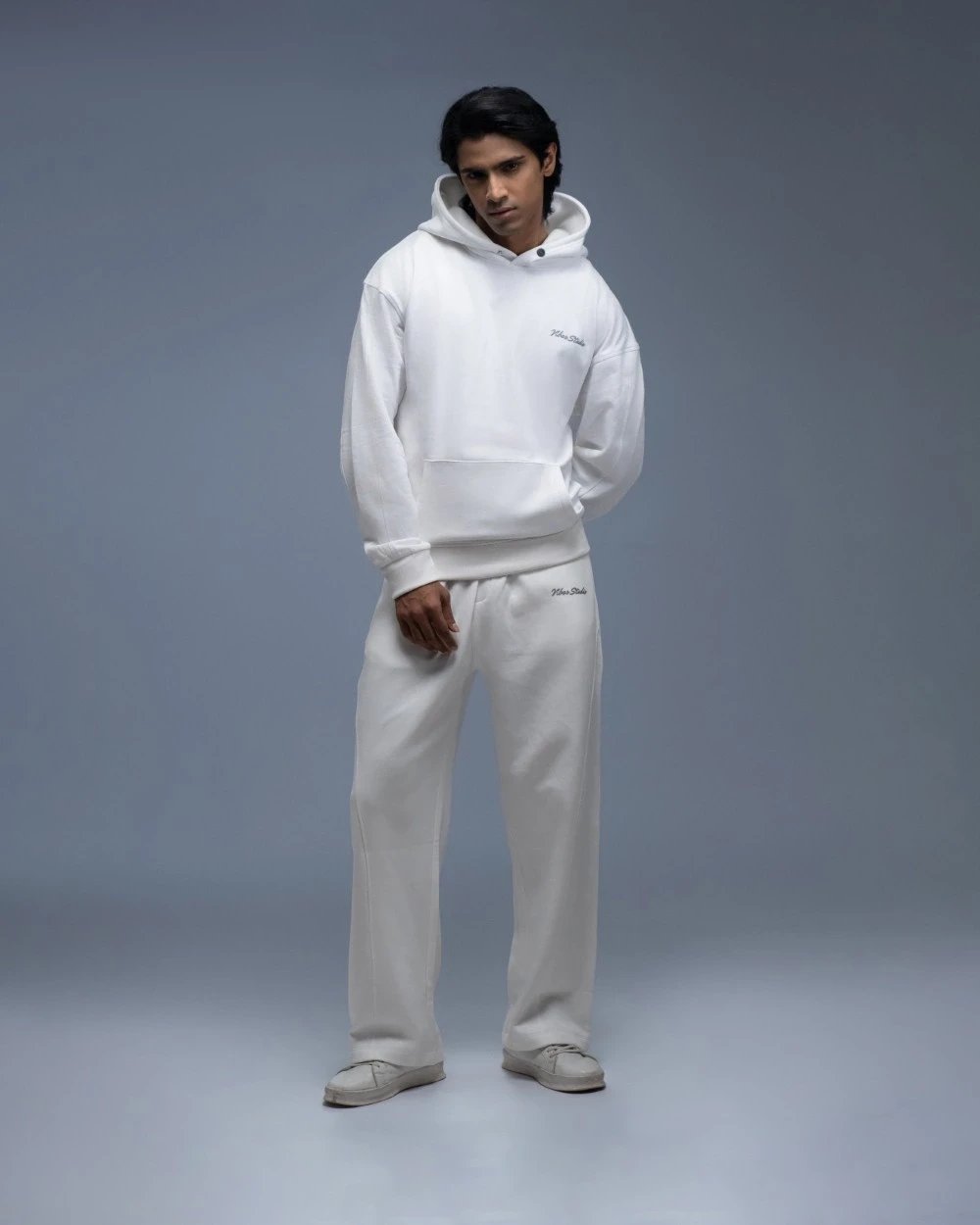 Vibes Signature White Hoodie