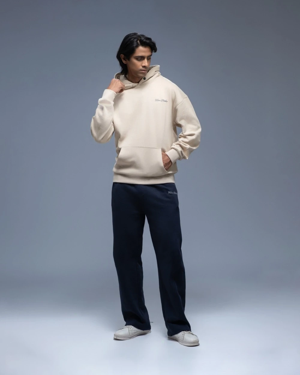 Vibes Signature Beige Hoodie